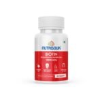 Biotin from Sesbania | Helps Hair Growth, Strong Hair, Glowing Skin & Nails, For Men Women 60 Tablets - Image 3