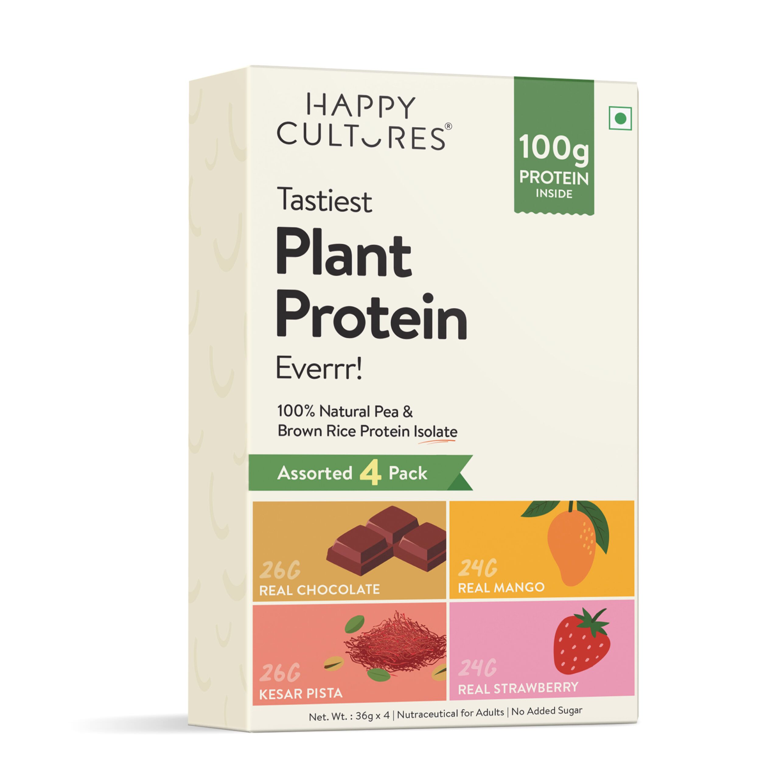 1 Velbiom Happy Cultures Tastiest Plant Protein - 144 g (0.31 lb) - Image 1