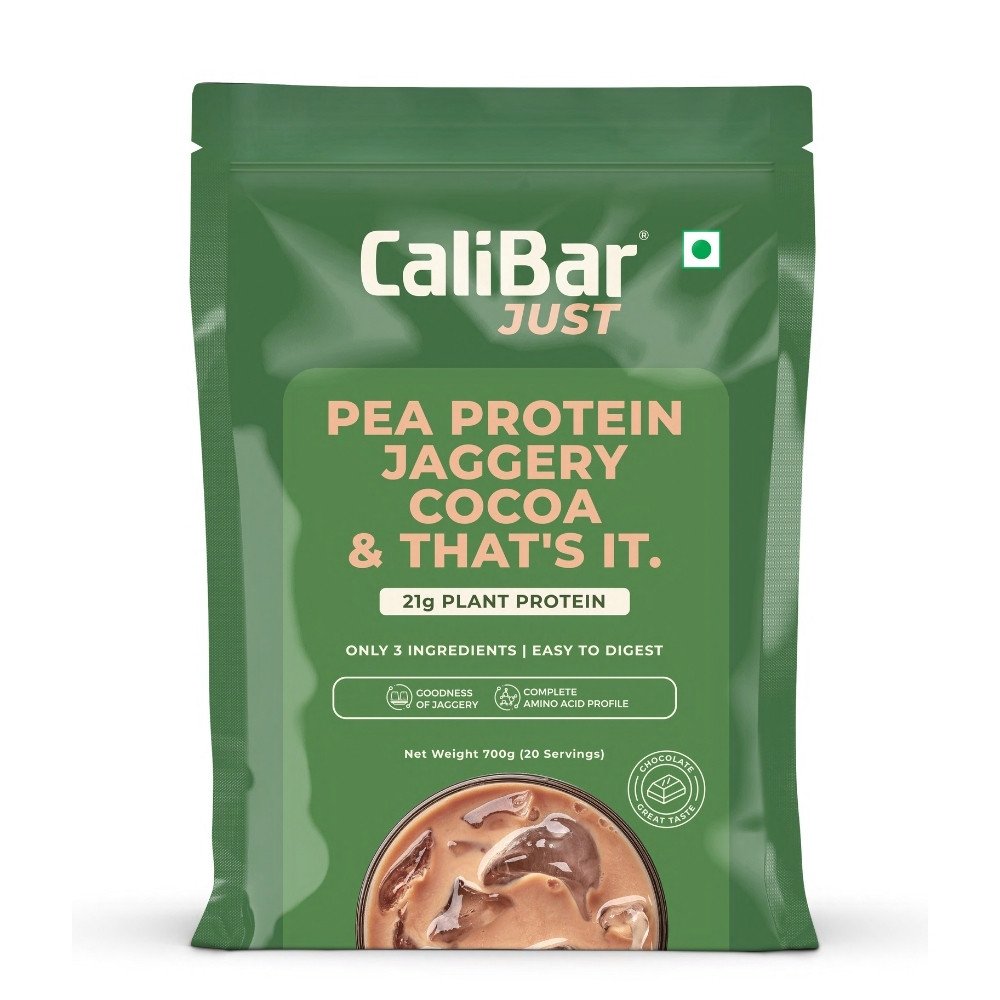 1 CaliBar Just Pea Protein Jaggery Cocoa - 700 g (1.54 lb), Chocolate - Image 1
