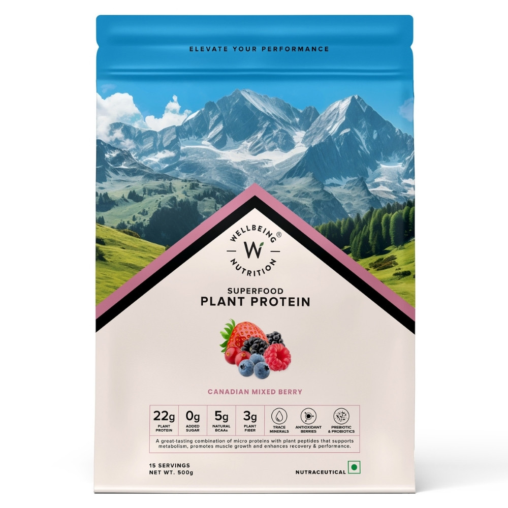 1 Wellbeing Nutrition Superfood Plant Protein - 500 g (1.1 lb) - Image 1