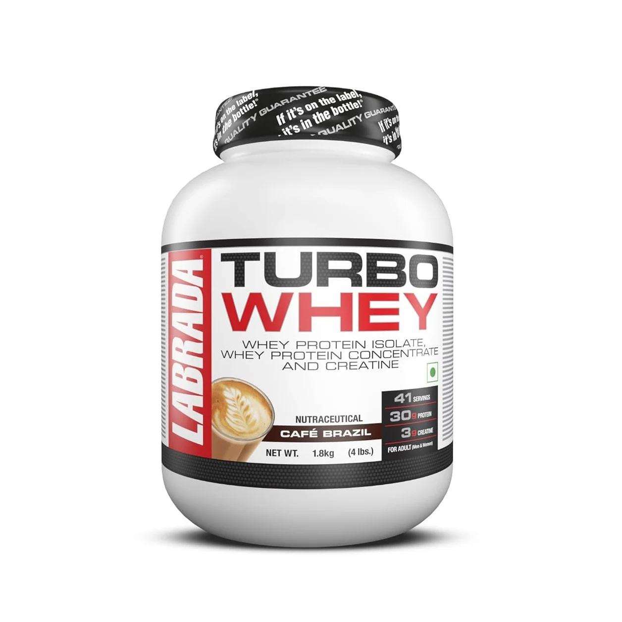 1 Labrada Turbo Whey Isolate, Concentrate, and Creatine - 1.8 kg (3.9 lb) - Image 1